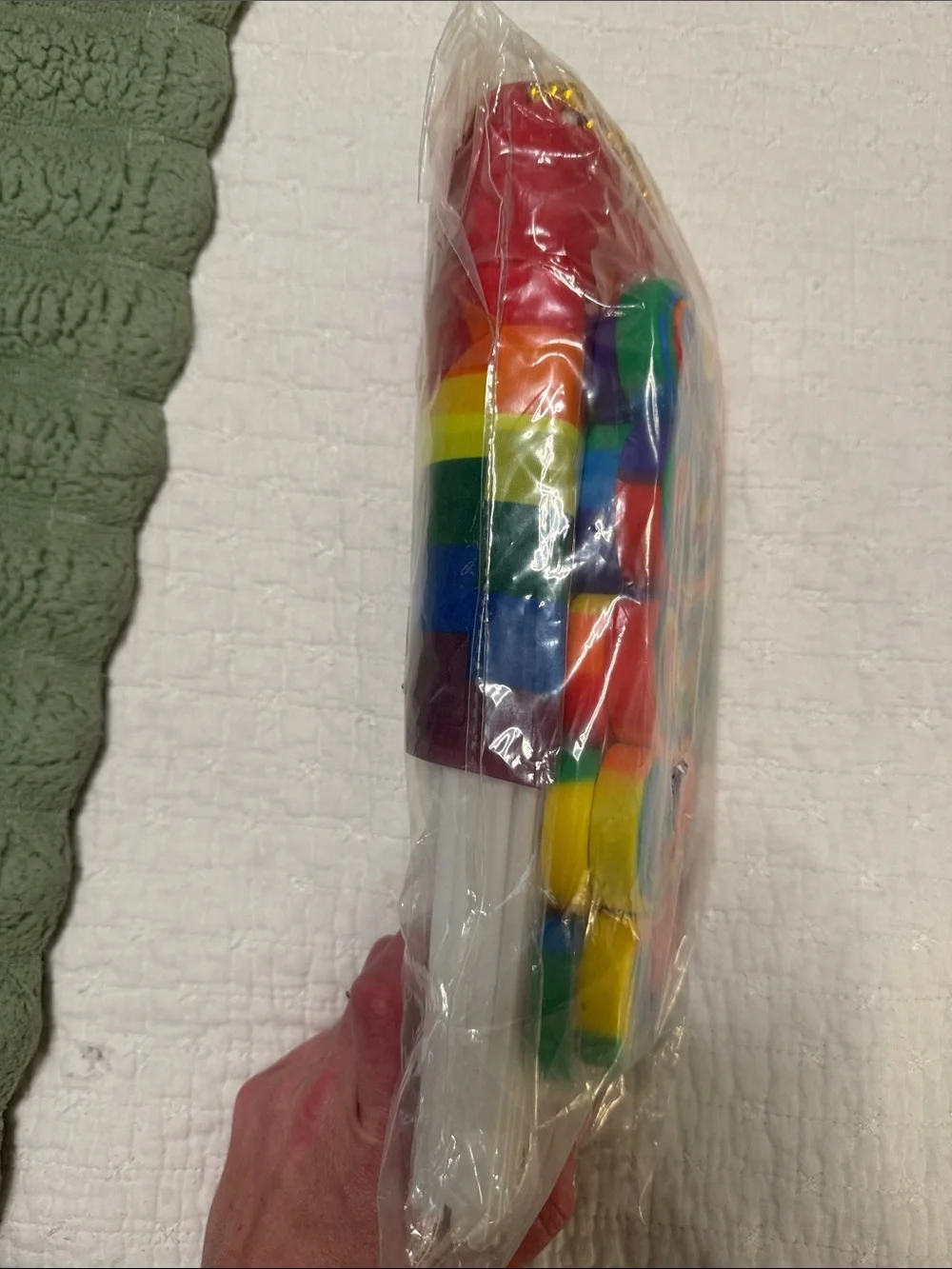 NWT RAINBOW PRIDE FLAGS & WRISTBANDS Multicolor Party Decorations